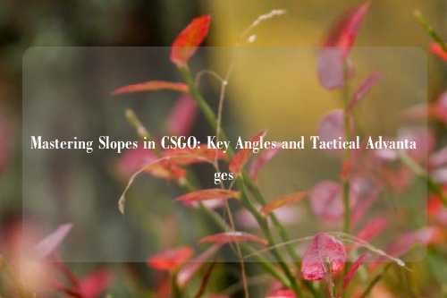 Mastering Slopes in CSGO: Key Angles and Tactical Advantages