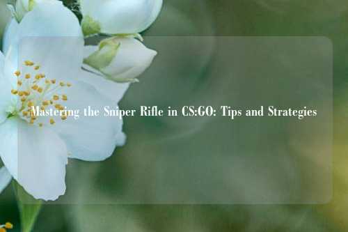 Mastering the Sniper Rifle in CS:GO: Tips and Strategies