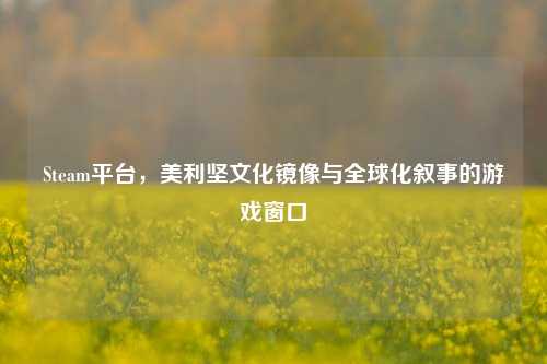 Steam平台，美利坚文化镜像与全球化叙事的游戏窗口