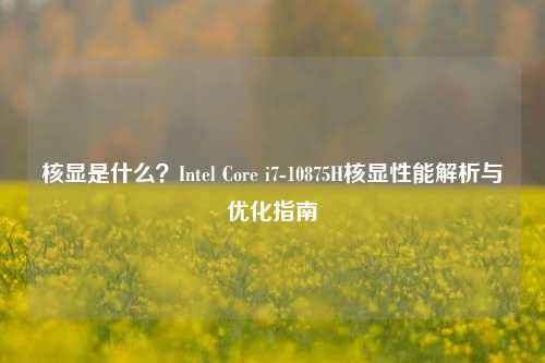 核显是什么？Intel Core i7-10875H核显性能解析与优化指南