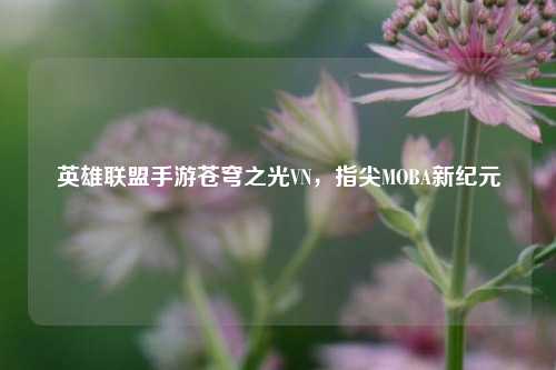 英雄联盟手游苍穹之光VN，指尖MOBA新纪元