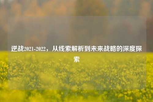 逆战2021-2022，从线索解析到未来战略的深度探索