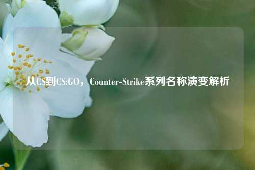 从CS到CS:GO，Counter-Strike系列名称演变解析