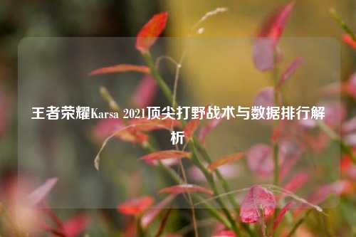 王者荣耀Karsa 2021顶尖打野战术与数据排行解析