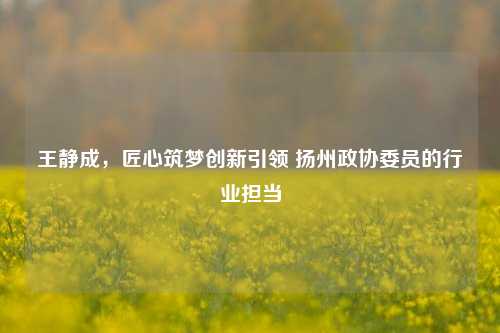 王静成，匠心筑梦创新引领 扬州政协委员的行业担当
